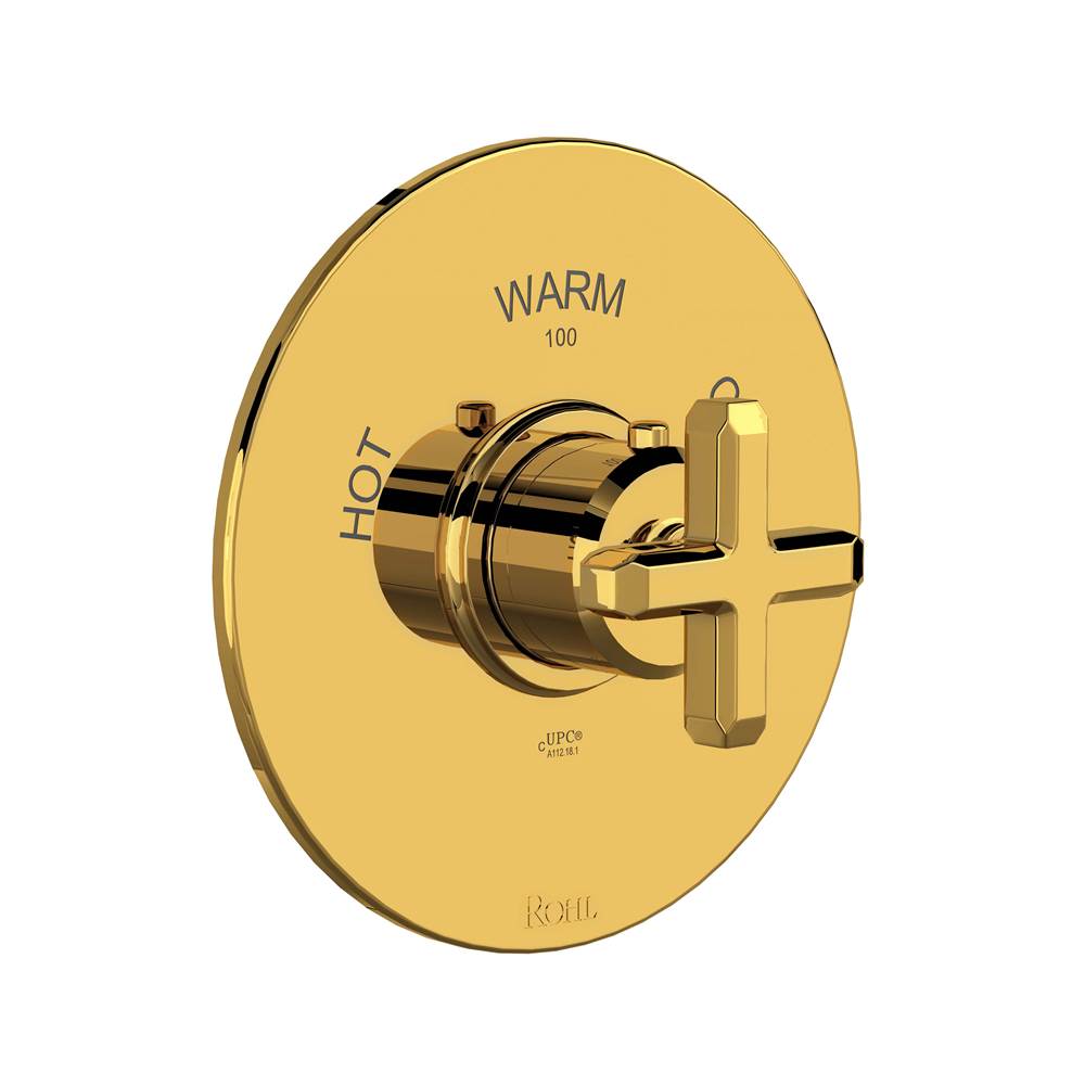 ROHL TAP13W1XMULB Apothecary 3/4" Thermostatic Trim Without Volume Control In Unlacquered Brass