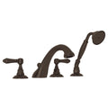 ROHL A1464LMTCB Viaggio 4-Hole Deck Mount Tub Filler In Tuscan Brass