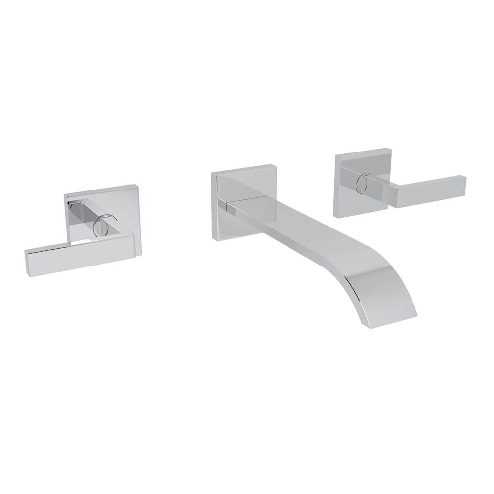 ROHL WA751L-APC/TO-2 Wave Wall Mount Lavatory Faucet In Polished Chrome