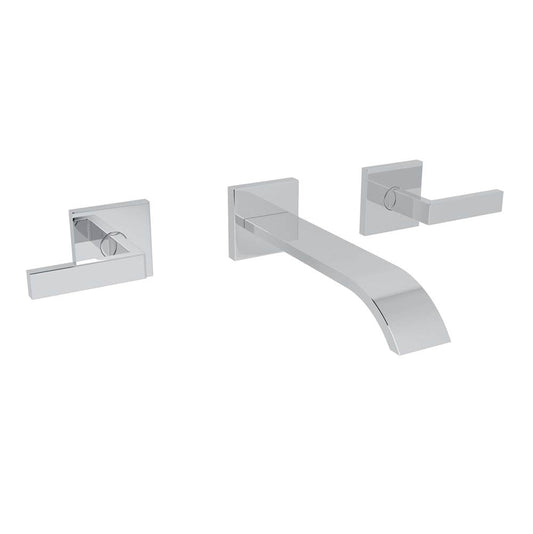 ROHL WA751L-APC/TO-2 Wave Wall Mount Lavatory Faucet In Polished Chrome