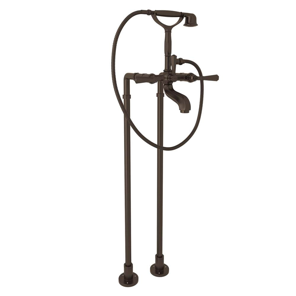 ROHL AKIT1901NLMTCB Palladian Floor Mount Tub Filler In Tuscan Brass