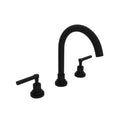 ROHL A2208LMMB-2 Lombardia Widespread Lavatory Faucet With C-Spout In Matte Black