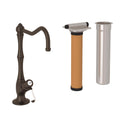 ROHL AKIT1435LPTCB-2 Acqui Filter Kitchen Faucet Kit In Tuscan Brass