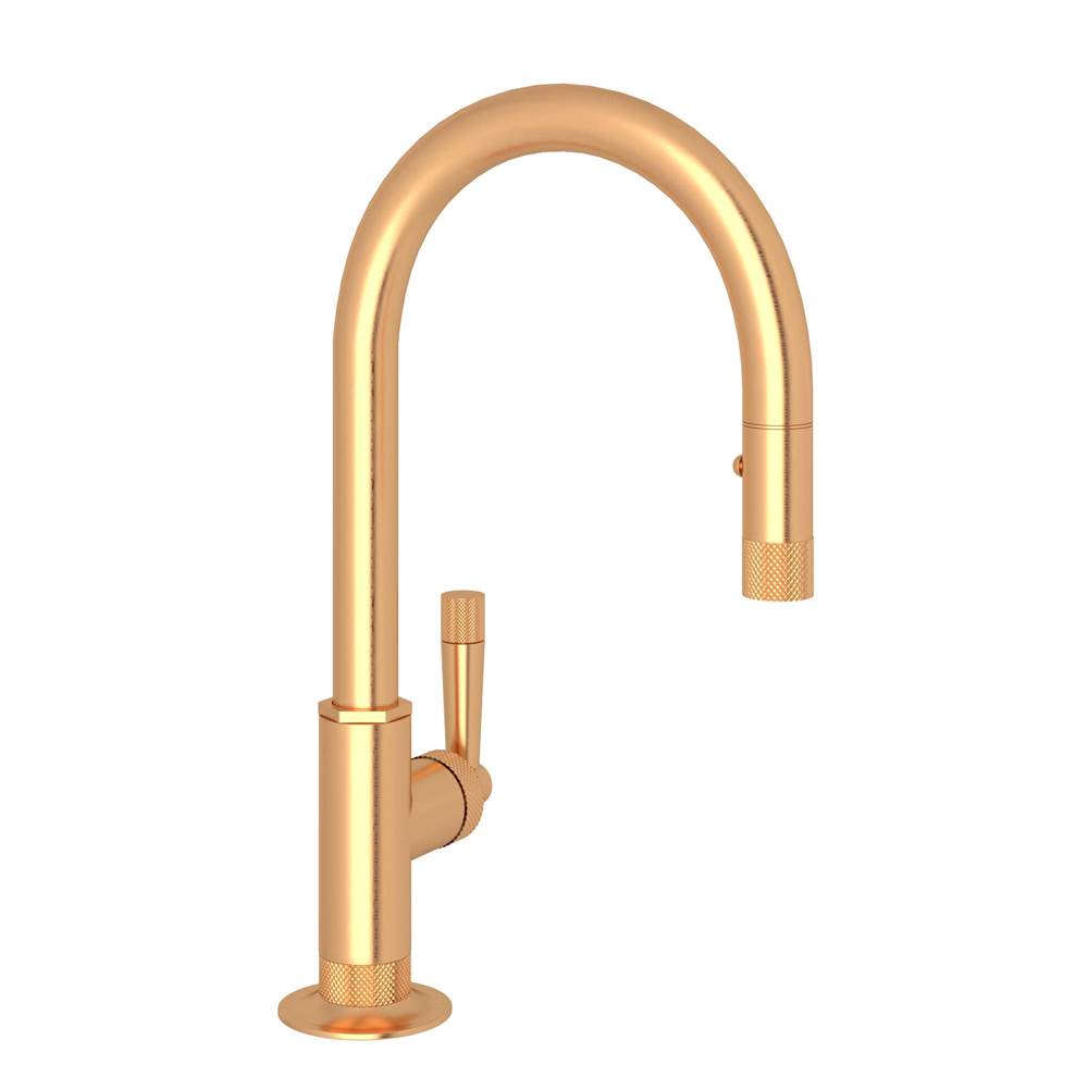 ROHL MB7930SLMSG-2 Graceline Pull-Down Bar/Food Prep Kitchen Faucet In Satin Gold