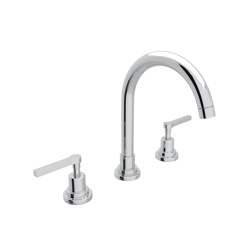 ROHL A2208LMAPC-2 Lombardia Widespread Lavatory Faucet With C-Spout In Polished Chrome