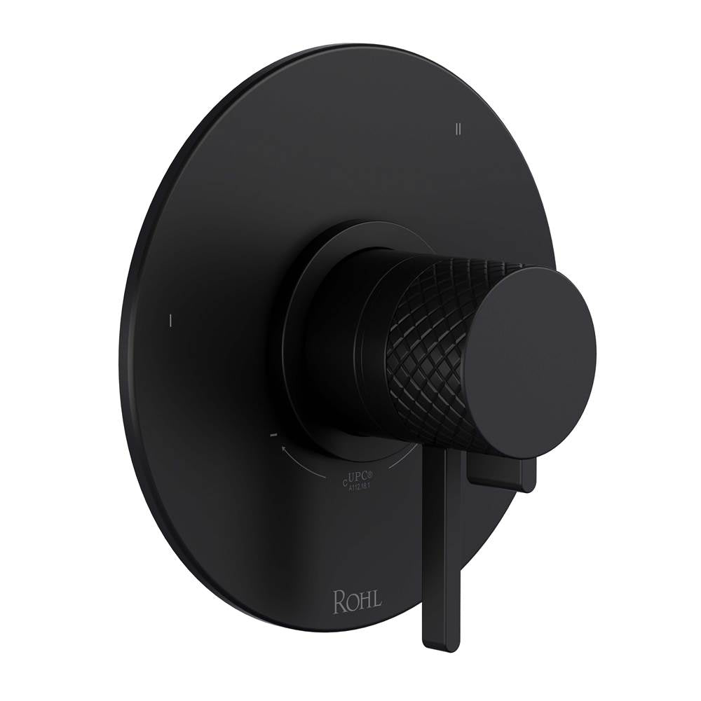 ROHL TTE45W1LMMB Tenerife 1/2" Therm & Pressure Balance Trim with 5 Functions (Shared) In Matte Black