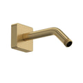 ROHL 1442/6AG 7" Reach Wall Mount Shower Arm With Square Escutcheon In Antique Gold