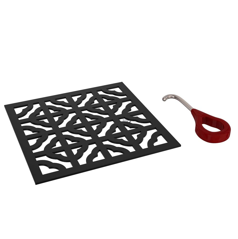 ROHL DC3146MB Petal Decorative Drain Cover In Matte Black