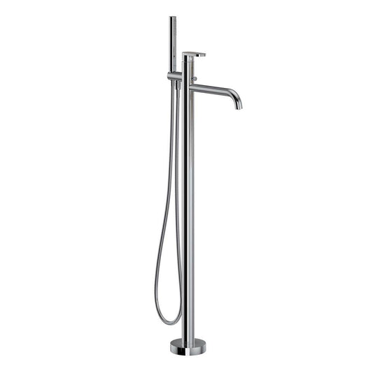 ROHL MI05F1WBAPC Miscelo Single Hole Floor Mount Tub Filler Trim In Polished Chrome