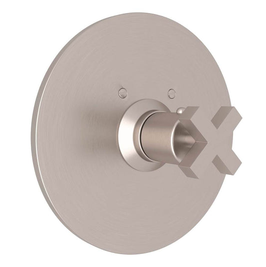 ROHL A4214XMSTN Lombardia 3/4" Thermostatic Trim Without Volume Control In Satin Nickel