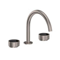 ROHL EC08D3IWSNB Eclissi Widespread Lavatory Faucet With C-Spout In Satin Nickel/Matte Black
