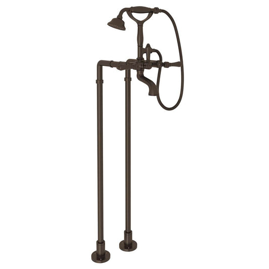 ROHL AKIT1401NLMTCB Floor Mount Tub Filler In Tuscan Brass