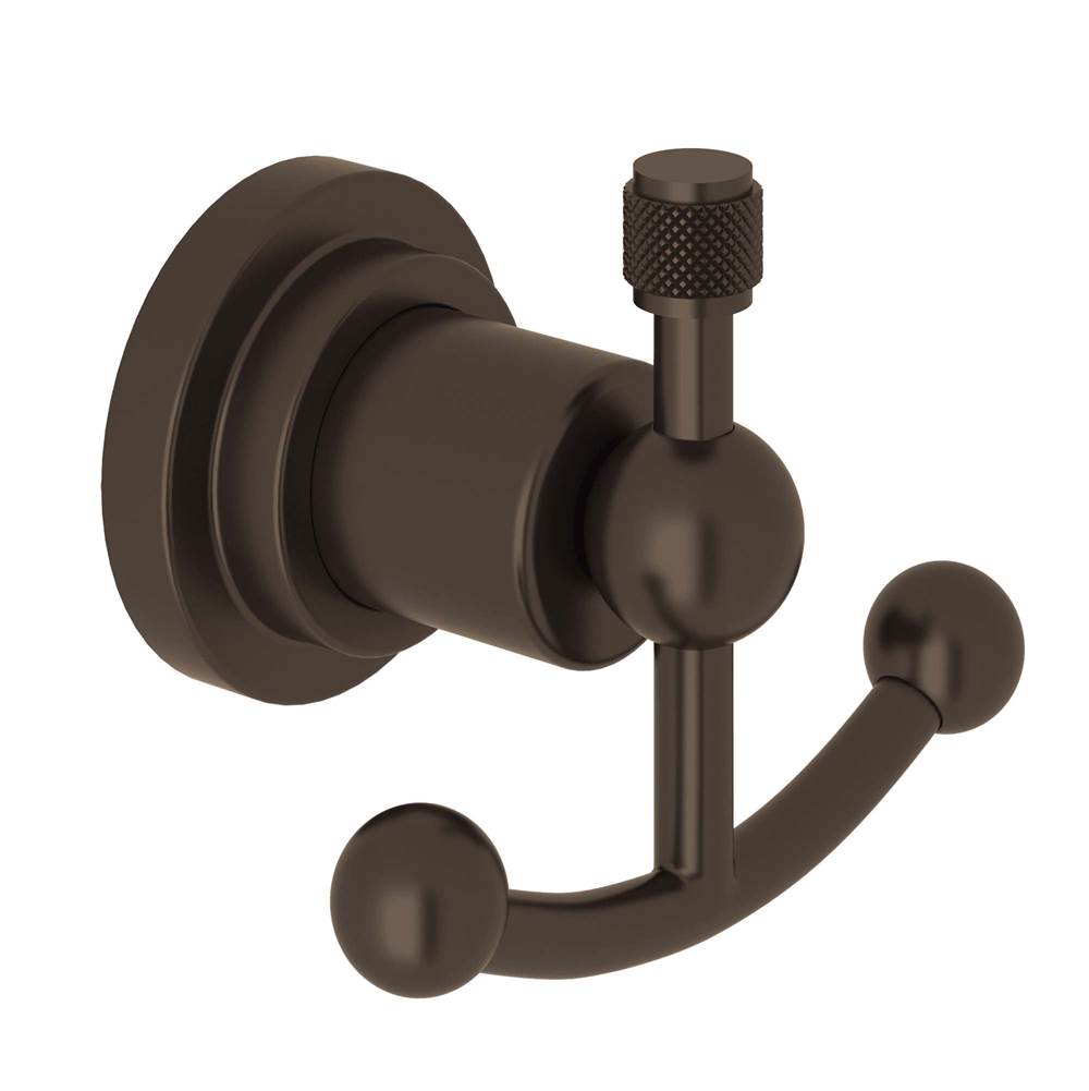 ROHL A1481IWTCB Campo Double Robe Hook In Tuscan Brass