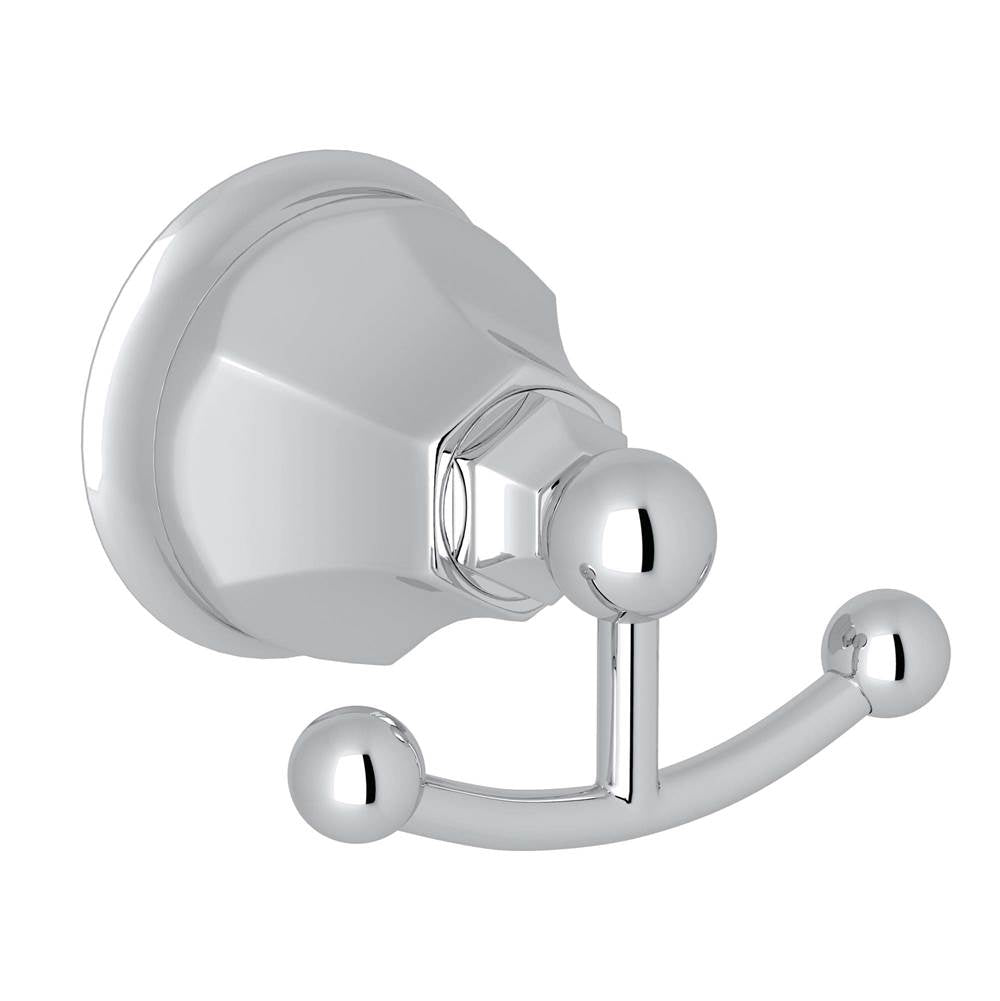 ROHL A6881APC Palladian Double Robe Hook In Polished Chrome