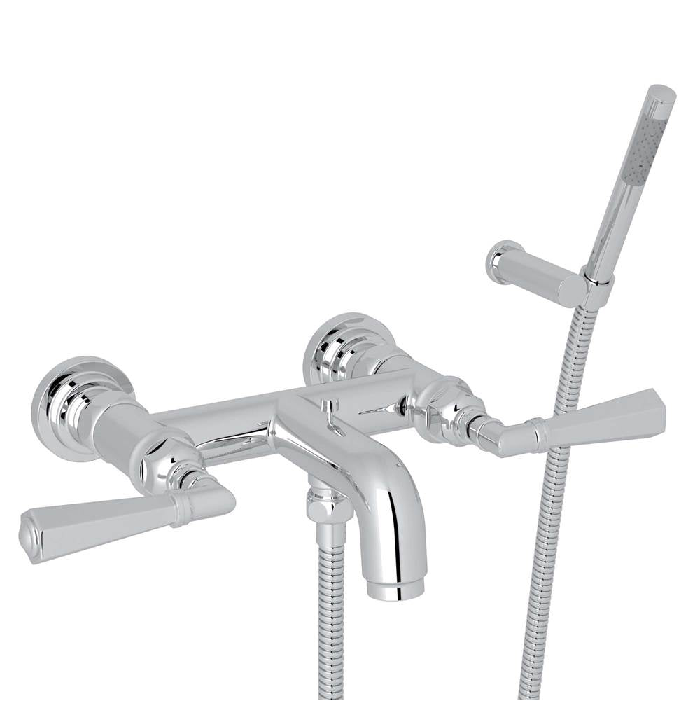 ROHL A2302LMAPC San Giovanni Exposed Wall Mount Tub Filler In Polished Chrome