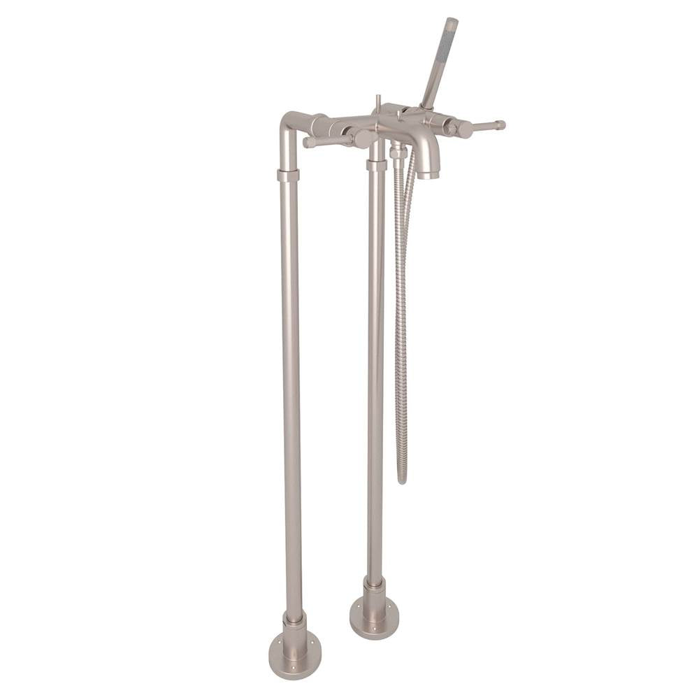 ROHL AKIT3302NILSTN Campo Floor Mount Tub Filler In Satin Nickel
