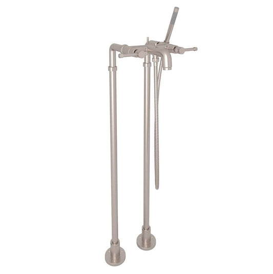 ROHL AKIT3302NILSTN Campo Floor Mount Tub Filler In Satin Nickel