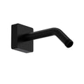 ROHL 1442/6MB 7" Reach Wall Mount Shower Arm With Square Escutcheon In Matte Black