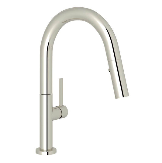 ROHL R7581SLMPN-2 Lux Pull-Down Bar/Food Prep Kitchen Faucet In Polished Nickel