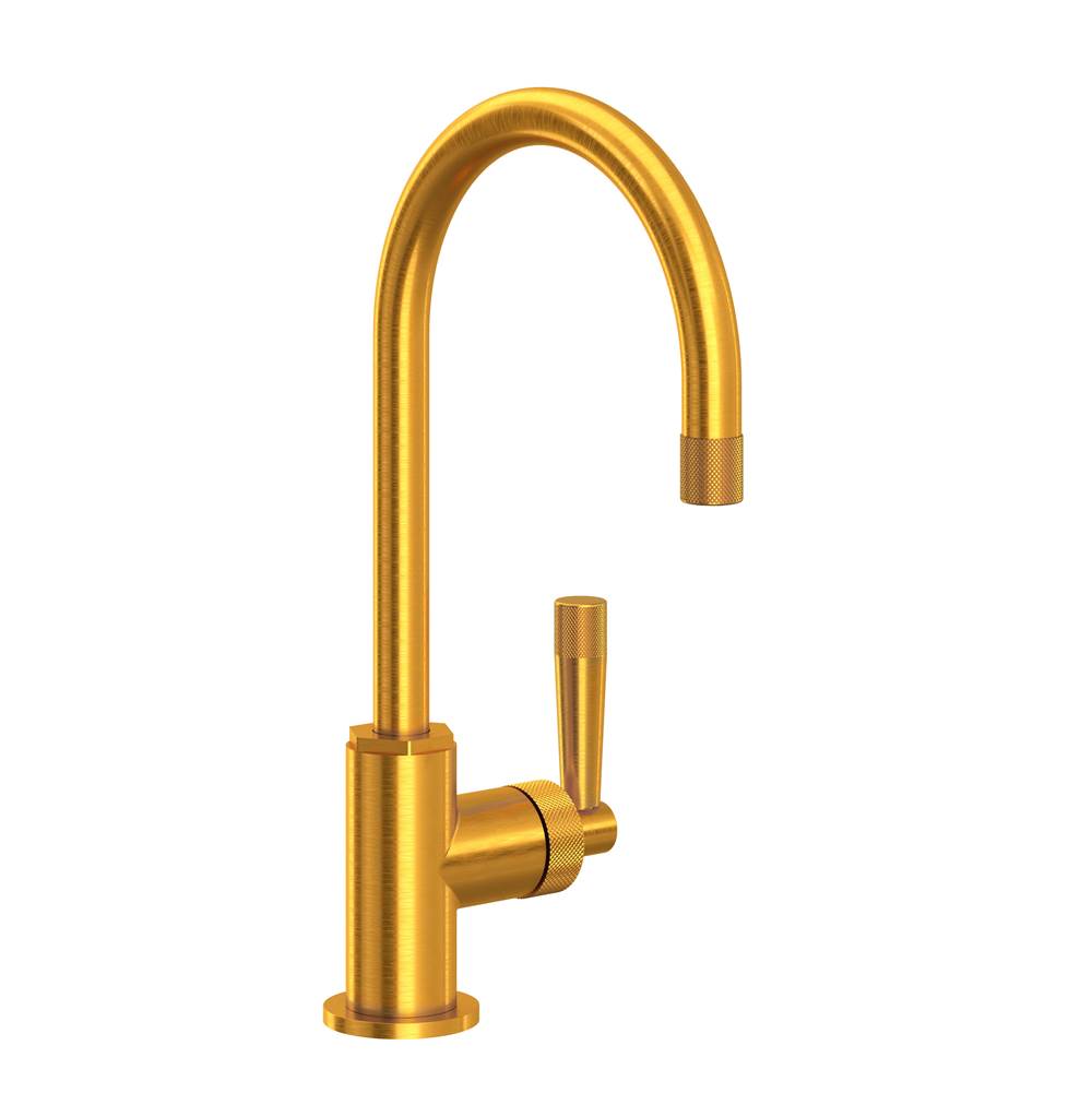 ROHL MB7960LMSG Graceline Bar/Food Prep Kitchen Faucet With C-Spout In Satin Gold