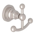 ROHL A1481LISTN San Giovanni Double Robe Hook In Satin Nickel