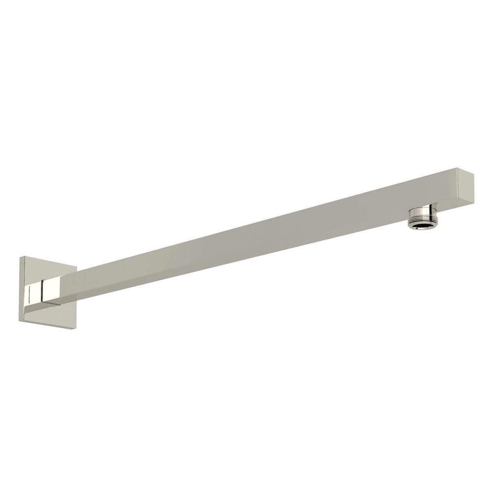 ROHL 1410/16PN 17" Reach Wall Mount Shower Arm With Square Escutcheon In Polished Nickel