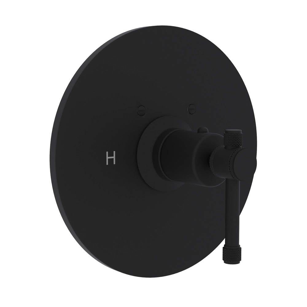 ROHL A4914ILMB Campo 3/4" Thermostatic Trim Without Volume Control In Matte Black