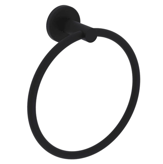 ROHL LO4MB Lombardia Towel Ring In Matte Black