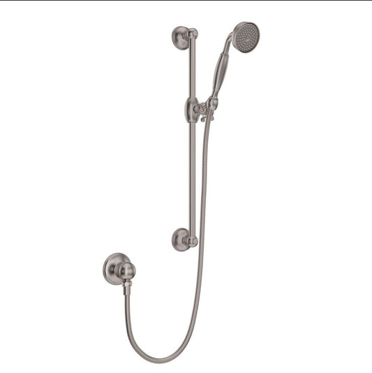 ROHL 1301ESTN Handshower Set With 22" Slide Bar and Single Function Handshower In Satin Nickel