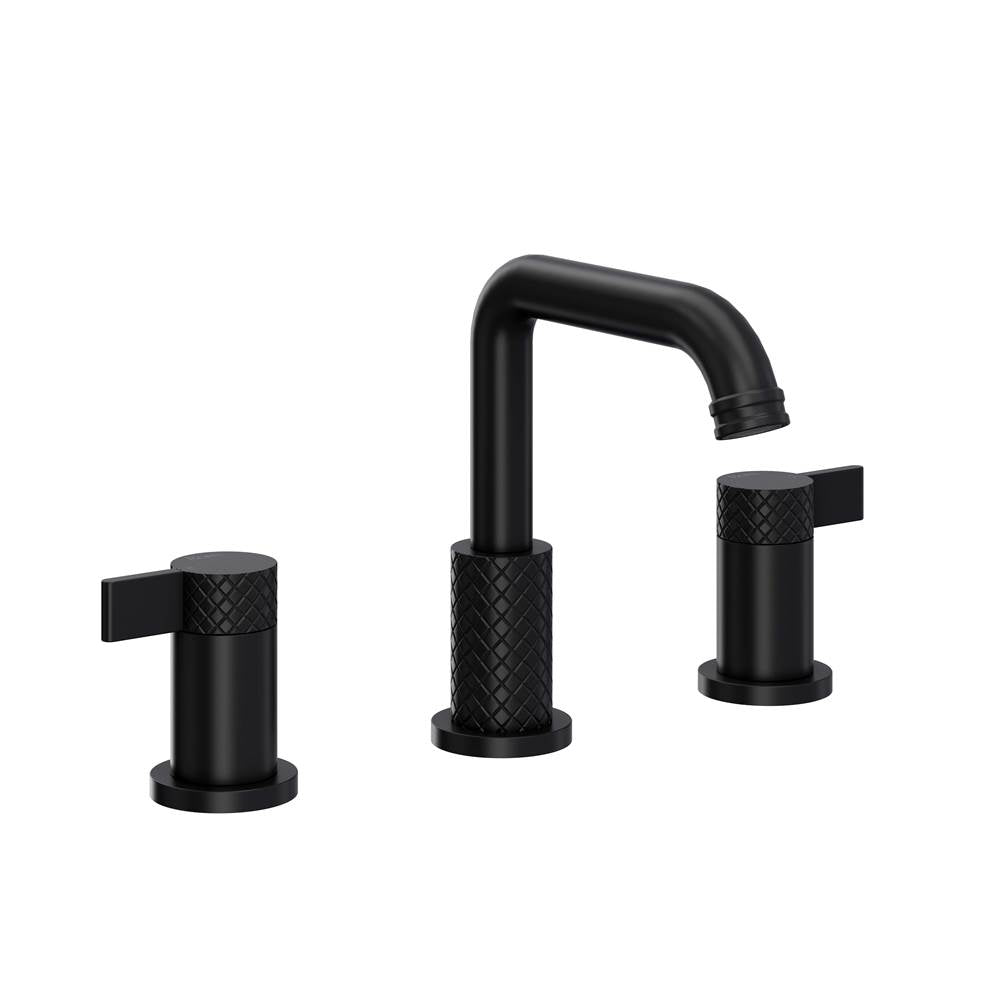 ROHL TE09D3LMMB Tenerife Widespread Lavatory Faucet With U-Spout In Matte Black