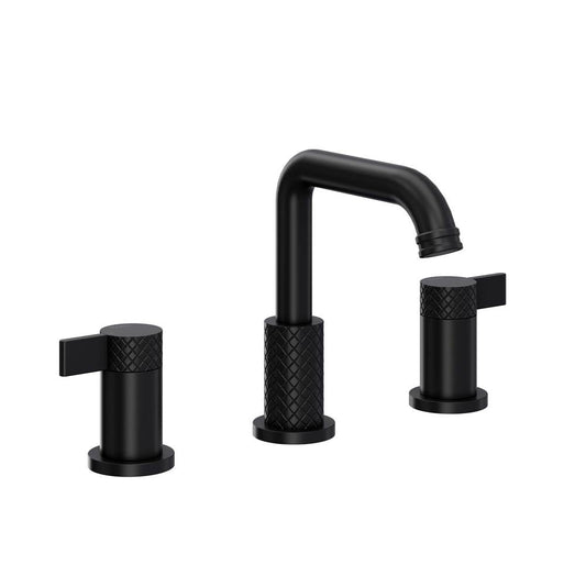 ROHL TE09D3LMMB Tenerife Widespread Lavatory Faucet With U-Spout In Matte Black