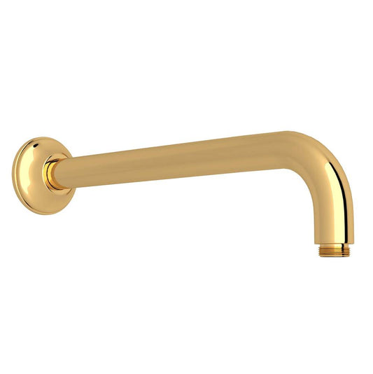 ROHL 1455/12IB 12" Reach Wall Mount Shower Arm In Italian Brass