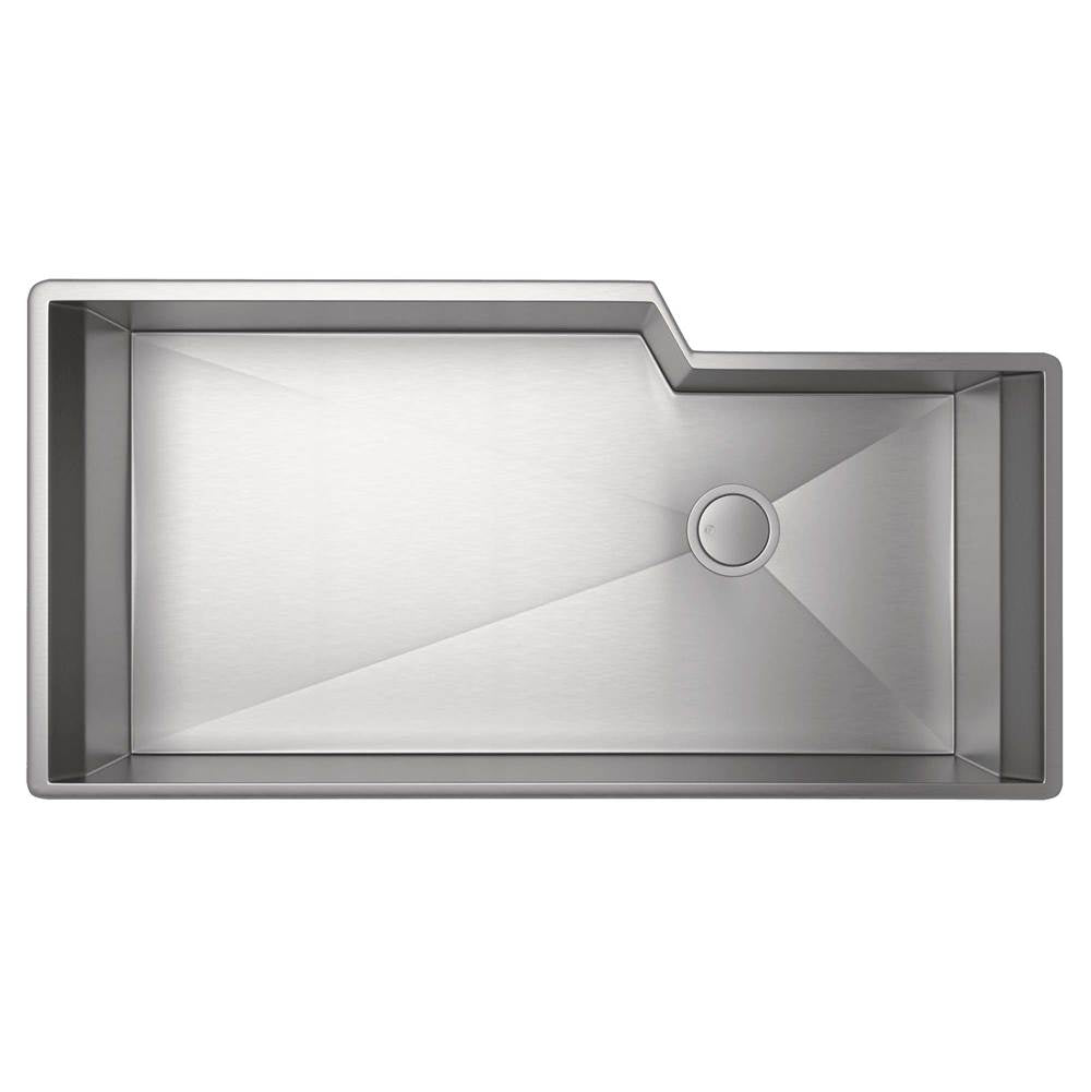 ROHL RGK3016SB Culinario 35" Single Bowl Stainless Steel Kitchen Sink In Brushed Stainless Steel