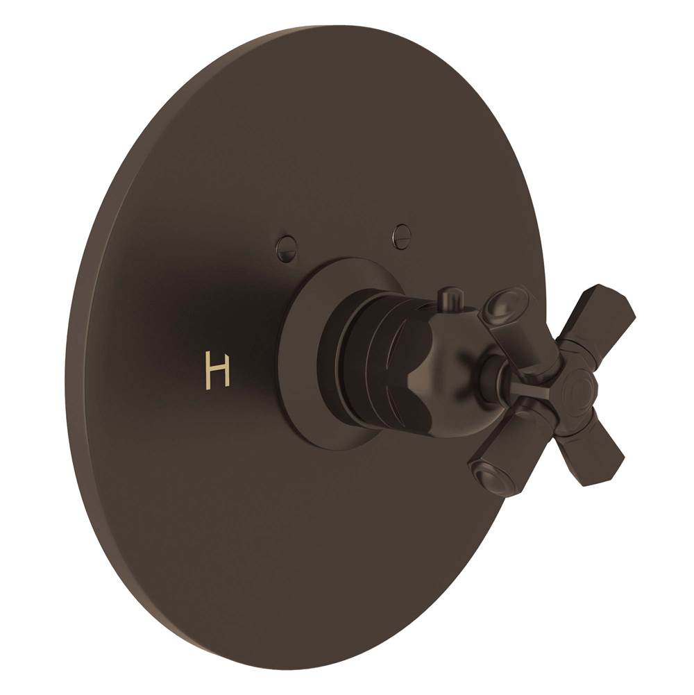 ROHL A4923XMTCB San Giovanni 3/4" Thermostatic Trim Without Volume Control In Tuscan Brass