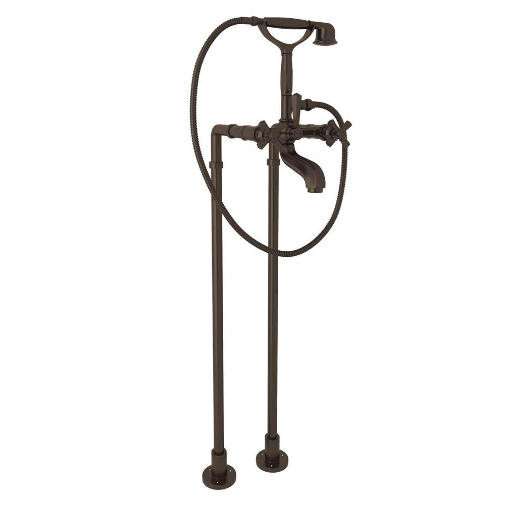 ROHL AKIT1901NXMTCB Palladian Floor Mount Tub Filler In Tuscan Brass