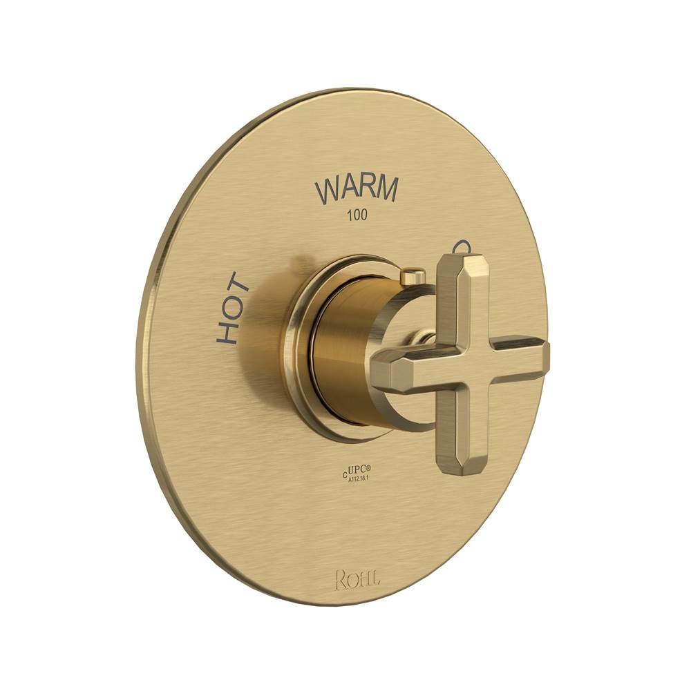ROHL TAP13W1XMAG Apothecary 3/4" Thermostatic Trim Without Volume Control In Antique Gold