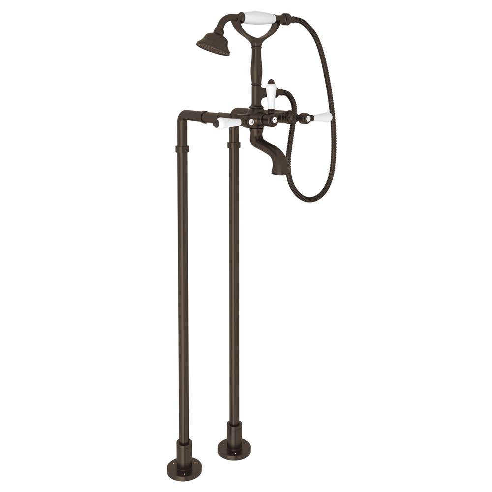 ROHL AKIT1401NLPTCB Floor Mount Tub Filler In Tuscan Brass
