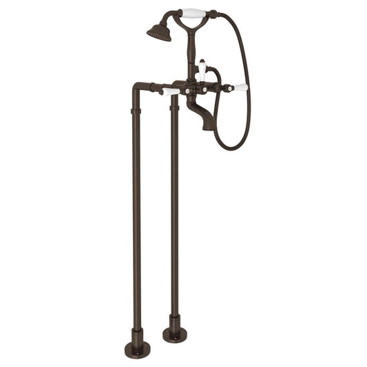 ROHL AKIT1401NLPTCB Floor Mount Tub Filler In Tuscan Brass