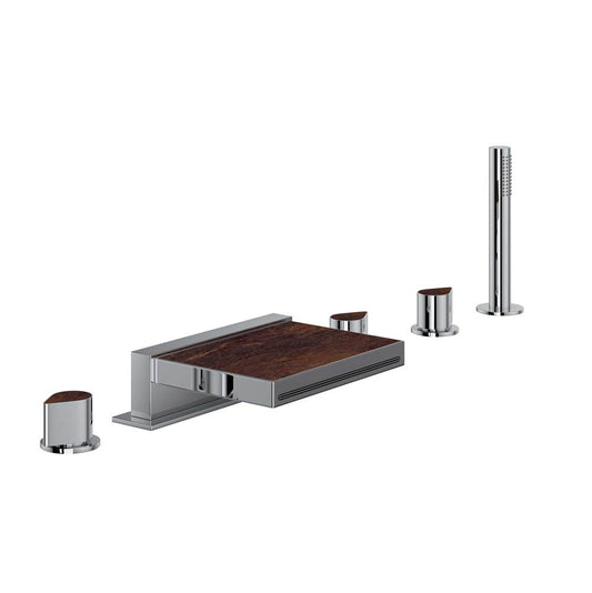 ROHL MI05D5SDAPC Miscelo 5-Hole Deck Mount Tub Filler In Polished Chrome
