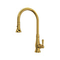 ROHL A3420LMULB-2 Patrizia Pull-Down Kitchen Faucet In Unlacquered Brass