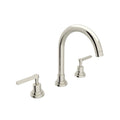 ROHL A2208LMPN-2 Lombardia Widespread Lavatory Faucet With C-Spout In Polished Nickel