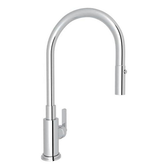 ROHL A3430LMAPC-2 Lombardia Pull-Down Kitchen Faucet In Polished Chrome