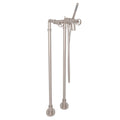 ROHL AKIT3302NIWSTN Campo Floor Mount Tub Filler In Satin Nickel