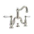 ROHL A1419LPPN-2 Acqui Bridge Lavatory Faucet In Polished Nickel