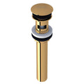 ROHL 5447ULB Push Drain With Overflow In Unlacquered Brass