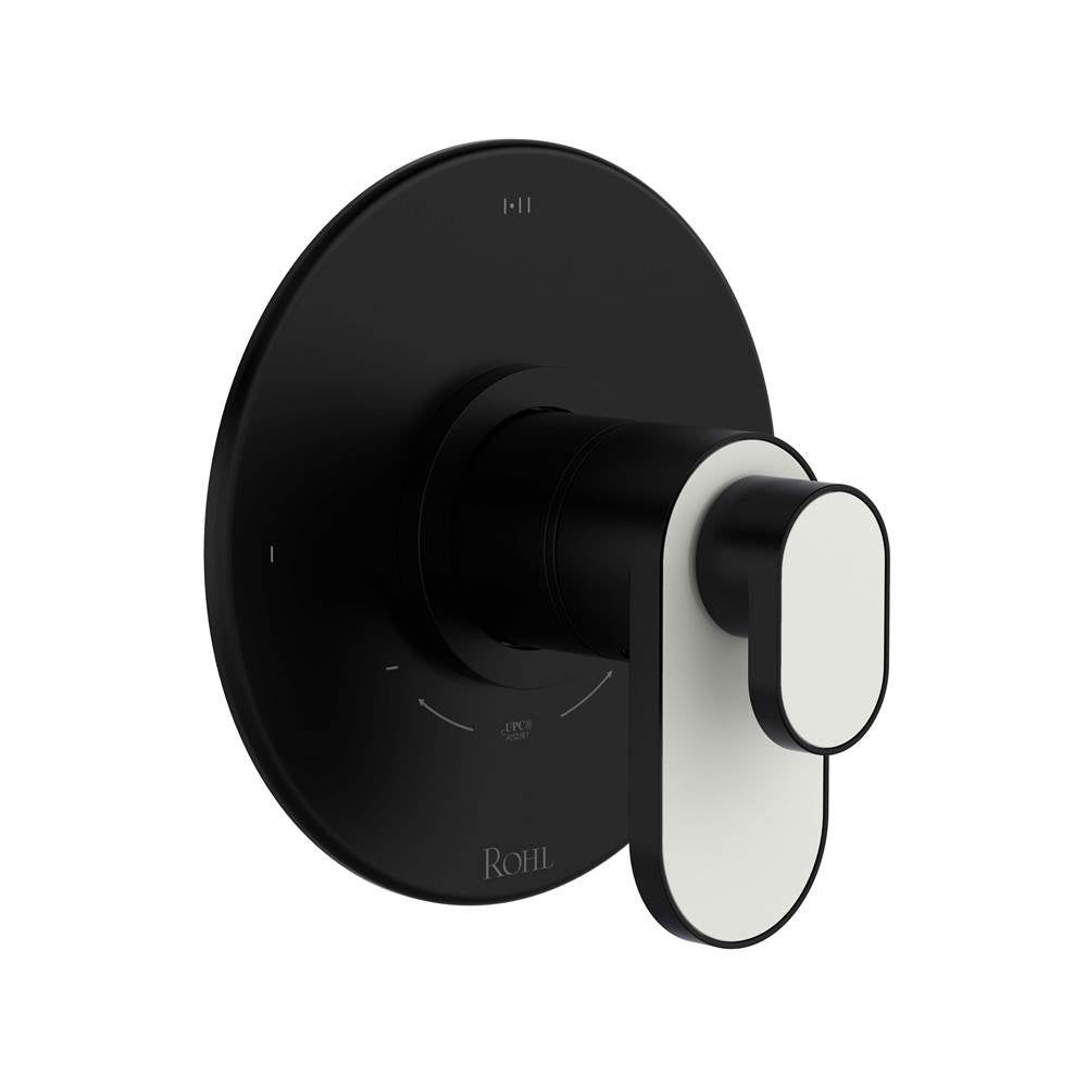 ROHL TMI23W1BLMB Miscelo 1/2" Therm & Pressure Balance Trim with 3 Functions (Shared) In Matte Black