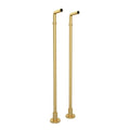 ROHL ZA386-SUB Floor Pillar Unions In Satin Unlacquered Brass