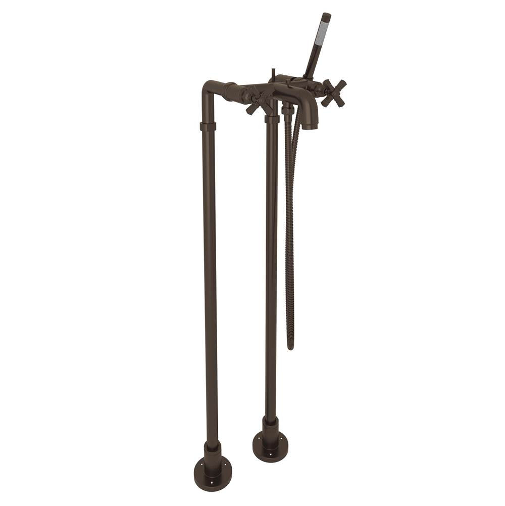 ROHL AKIT2302NXMTCB San Giovanni Floor Mount Tub Filler In Tuscan Brass