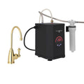 ROHL GKIT1655LMULB-2 San Julio Hot Water Dispenser, Tank And Filter Kit In Unlacquered Brass