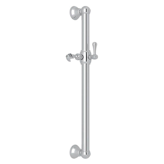 ROHL 1271APC 24" Grab Bar With Sliding Handshower Holder In Polished Chrome